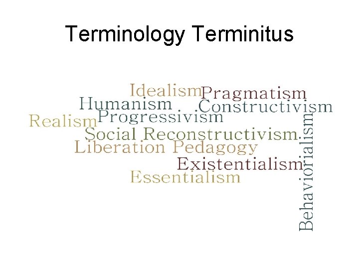 Terminology Terminitus Terminology Terminitus