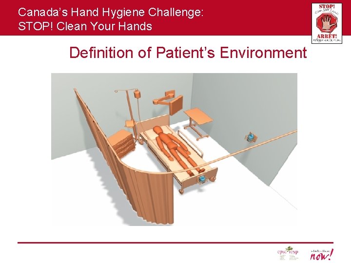 Canada’s Hand Hygiene Challenge: STOP! Clean Your Hands Definition of Patient’s Environment 