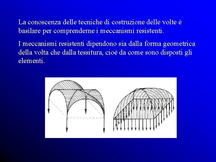 La conoscenza delle tecniche di costruzione delle volte è basilare per comprenderne i meccanismi