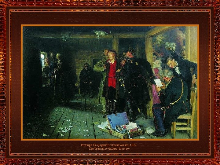Putting a Propagandist Under Arrest, 1892 The Tretyakov Gallery, Moscow 