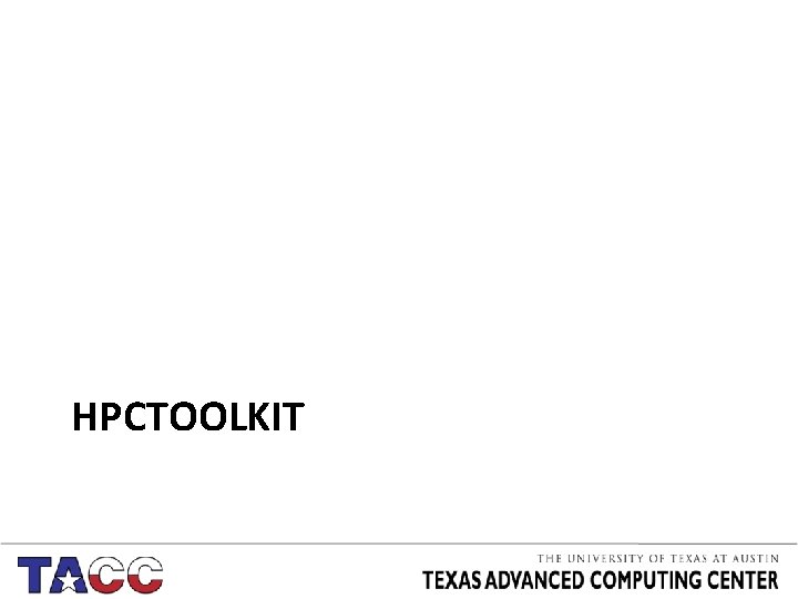 HPCTOOLKIT 