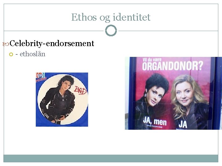 Ethos og identitet Celebrity-endorsement - ethoslån 