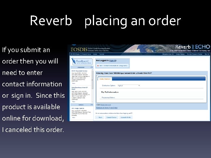 Reverb placing an order If you submit an order then you will need to