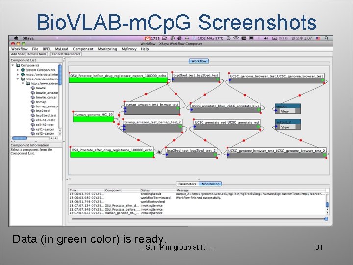 Bio. VLAB-m. Cp. G Screenshots Data (in green color) is ready. -- Sun Kim