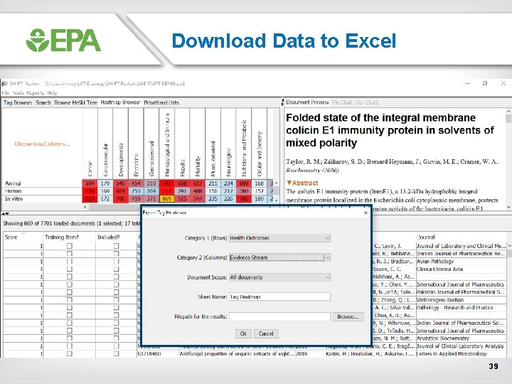 Download Data to Excel 39 Download Data to Excel 39