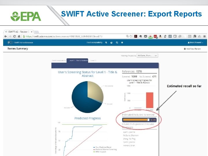 SWIFT Active Screener: Export Reports 55 SWIFT Active Screener: Export Reports 55