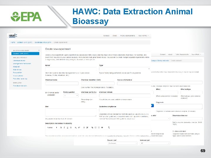 HAWC: Data Extraction Animal Bioassay 69 HAWC: Data Extraction Animal Bioassay 69