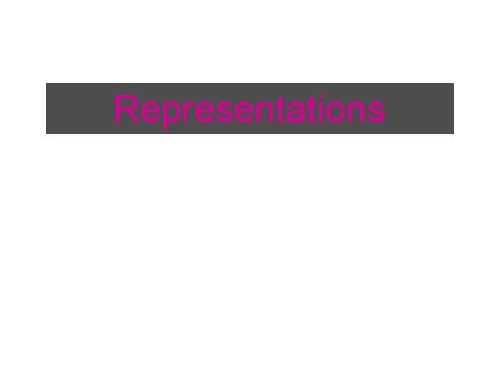 Representations 