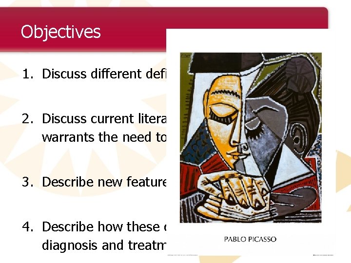 Objectives 1. Discuss different definitions of COPD 2. Discuss current literature and research that