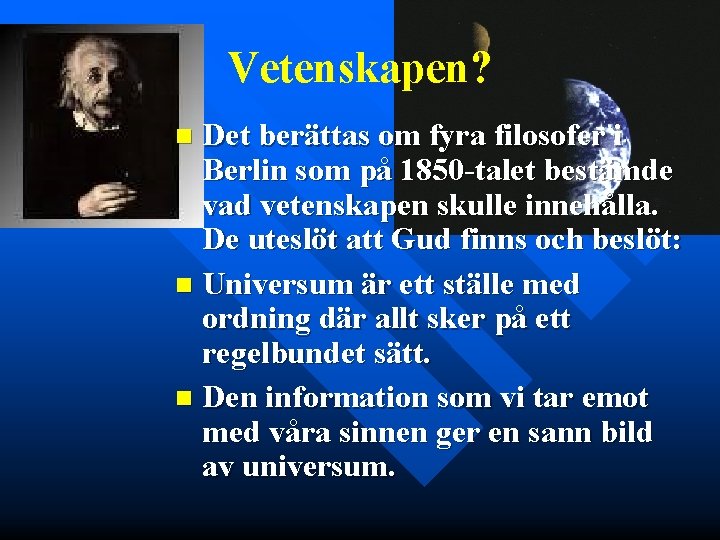 Vetenskapen? Det berättas om fyra filosofer i Berlin som på 1850 -talet bestämde vad