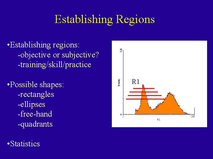 Establishing Regions • Establishing regions: objective or subjective? training/skill/practice • Possible shapes: rectangles ellipses Establishing Regions • Establishing regions: objective or subjective? training/skill/practice • Possible shapes: rectangles ellipses