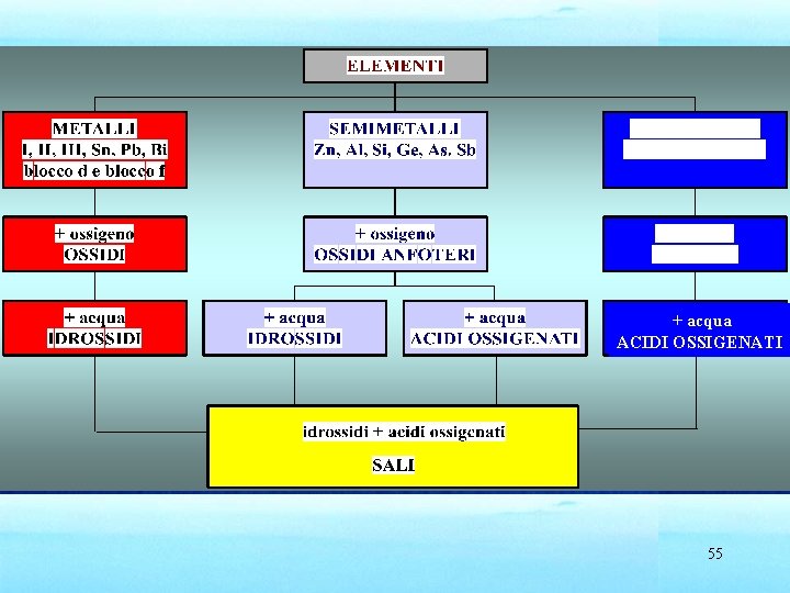  + acqua ACIDI OSSIGENATI 55 