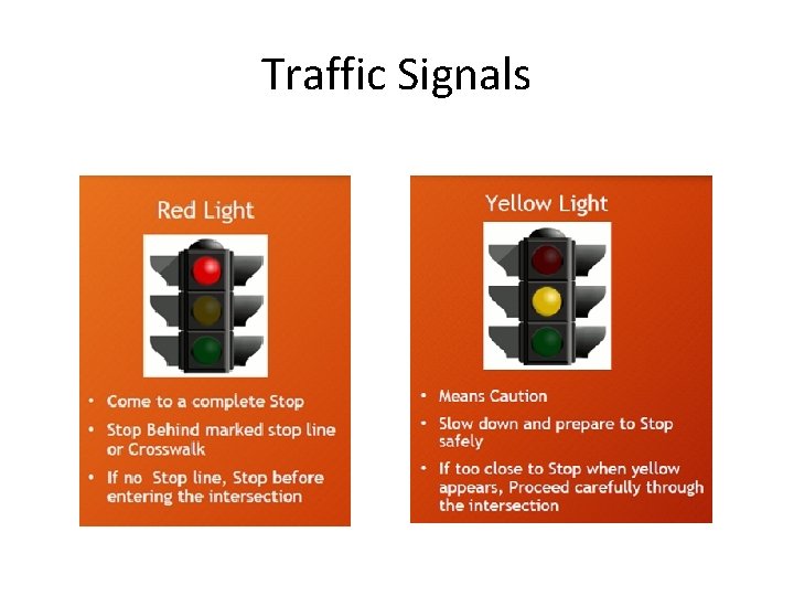Traffic Signals Traffic Signals