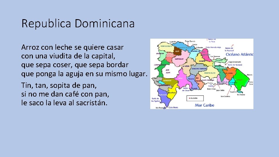 Republica Dominicana Arroz con leche se quiere casar con una viudita de la capital,