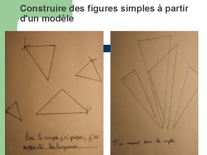 Construire des figures simples à partir d'un modèle 