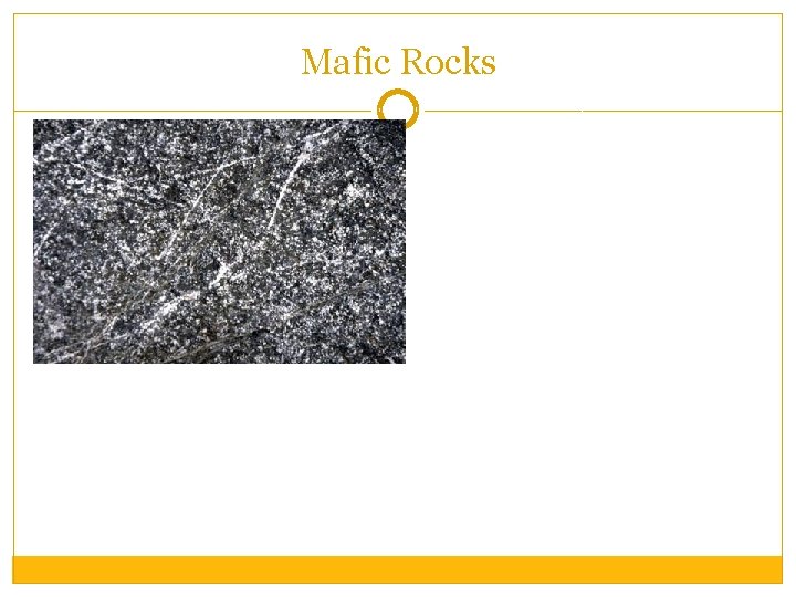 Mafic Rocks 