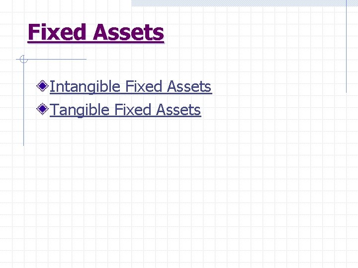 Fixed Assets Intangible Fixed Assets Tangible Fixed Assets 