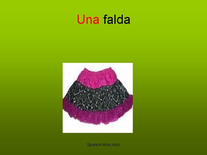 Una falda Spanish Miss Alos 