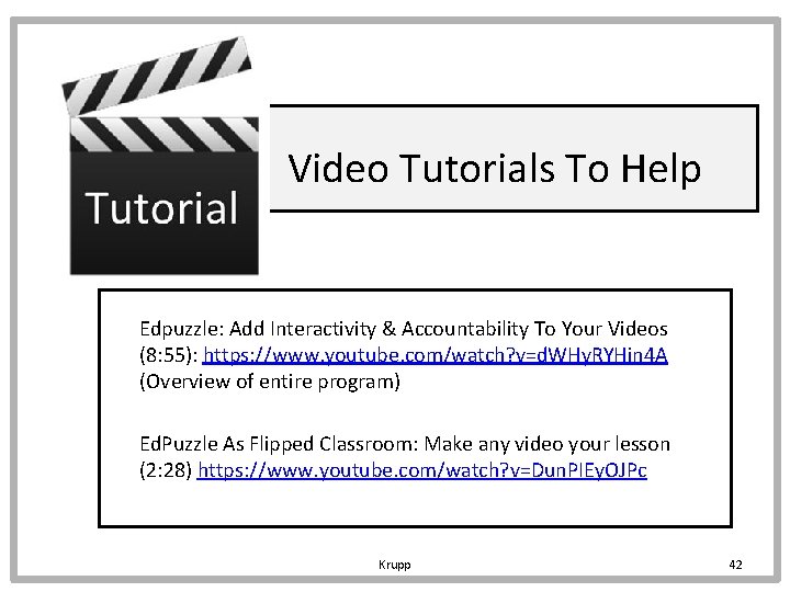 Video Tutorials To Help Edpuzzle: Add Interactivity & Accountability To Your Videos (8: 55):