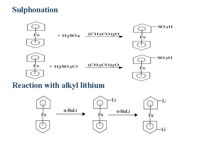 Sulphonation Reaction with alkyl lithium 