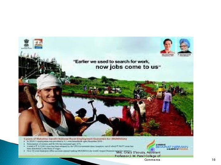 Mrs. Gracy D'souza, Assistant Professor J. M. Patel College of Commerce 18 