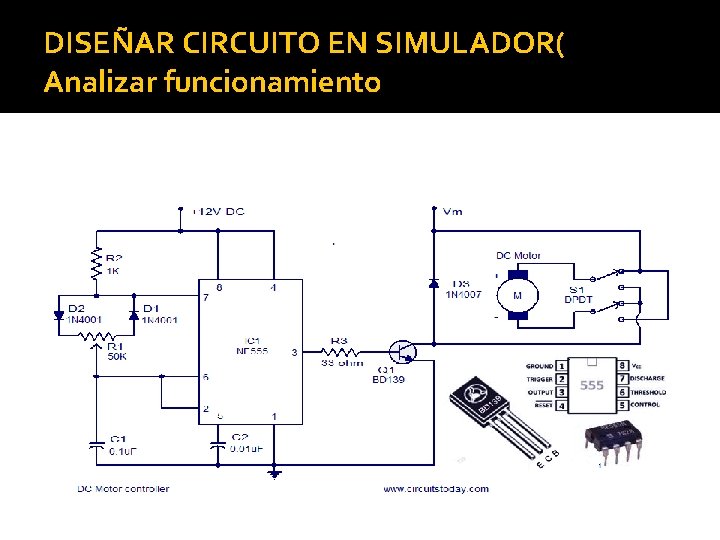 DISEÑAR CIRCUITO EN SIMULADOR( Analizar funcionamiento DISEÑAR CIRCUITO EN SIMULADOR( Analizar funcionamiento