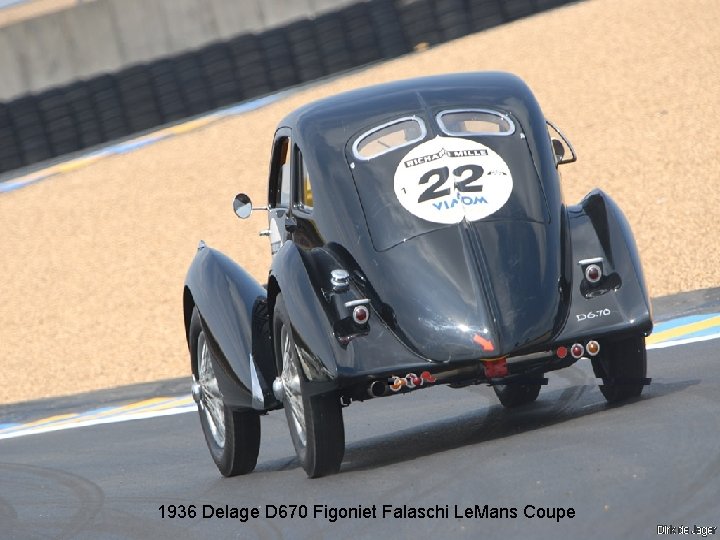 1936 Delage D 670 Figoniet Falaschi Le. Mans Coupe 