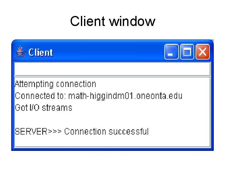 Client window 