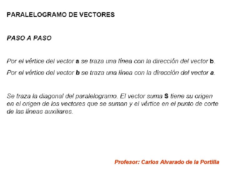 Profesor: Carlos Alvarado de la Portilla 