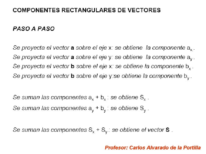 Profesor: Carlos Alvarado de la Portilla 