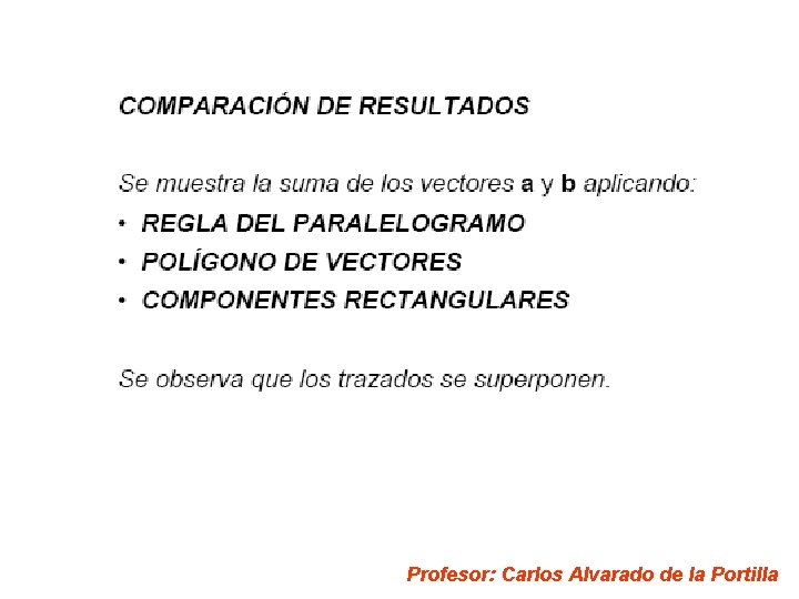 Profesor: Carlos Alvarado de la Portilla 