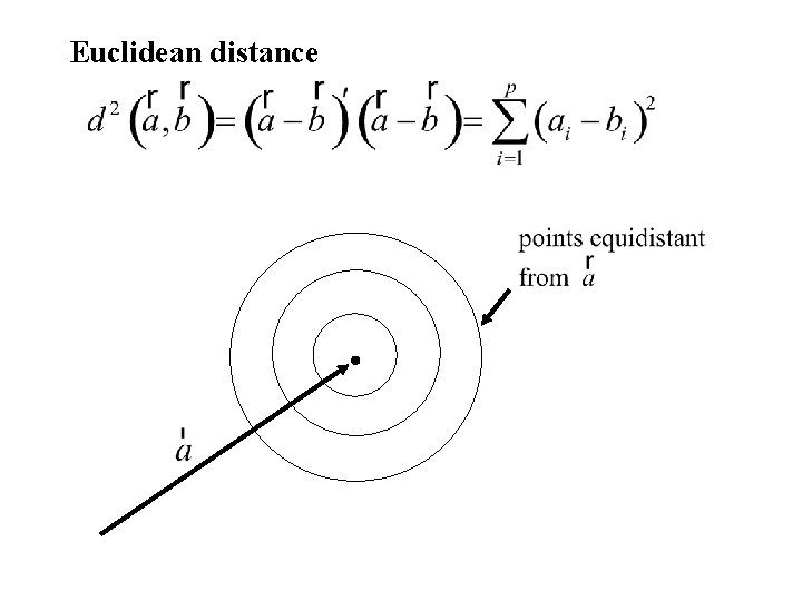 Euclidean distance 