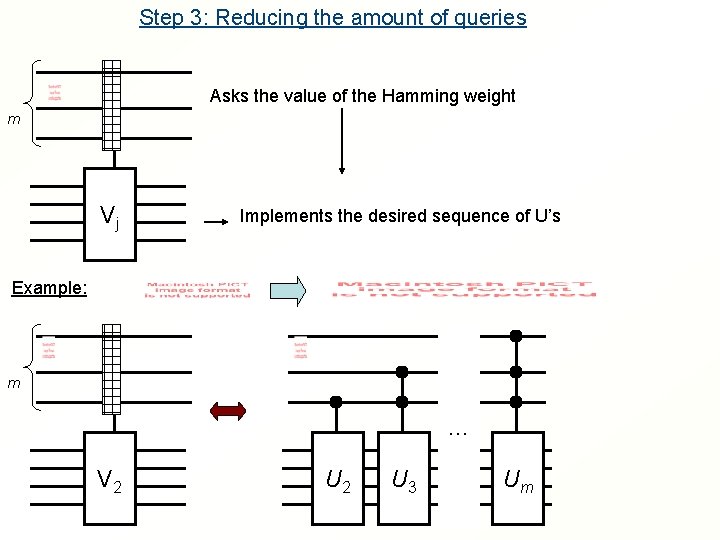 Step 3: Reducing the amount of queries Asks the value of the Hamming weight