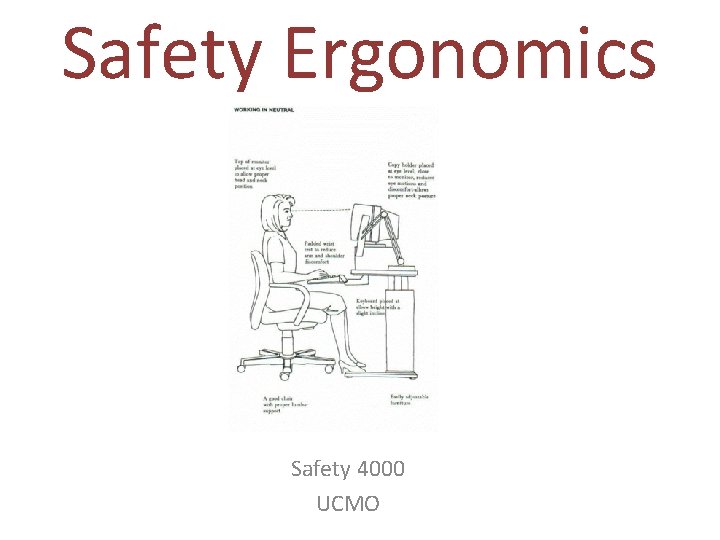 Safety Ergonomics Safety 4000 UCMO 