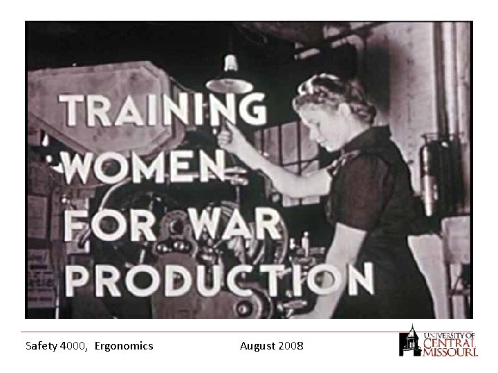 Safety 4000, Ergonomics August 2008 