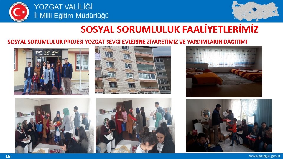 SOSYAL SORUMLULUK FAALİYETLERİMİZ SOSYAL SORUMLULUK PROJESİ YOZGAT SEVGİ EVLERİNE ZİYARETİMİZ VE YARDIMLARIN DAĞITIMI 16