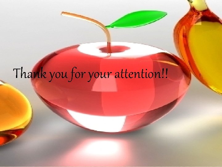 Thank you for your attention!! 