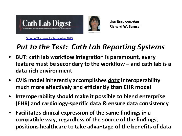 Lisa Braunreuther Richard W. Samsel Volume 21 - Issue 9 - September 2013 Put