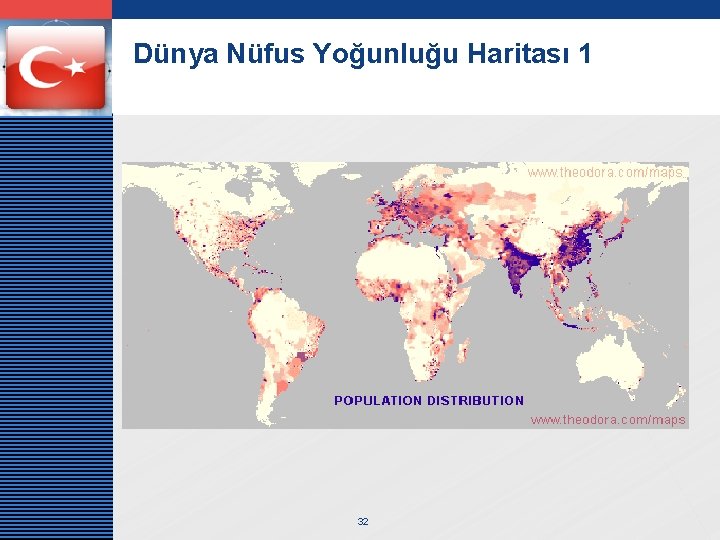 LOGO Dünya Nüfus Yoğunluğu Haritası 1 32 