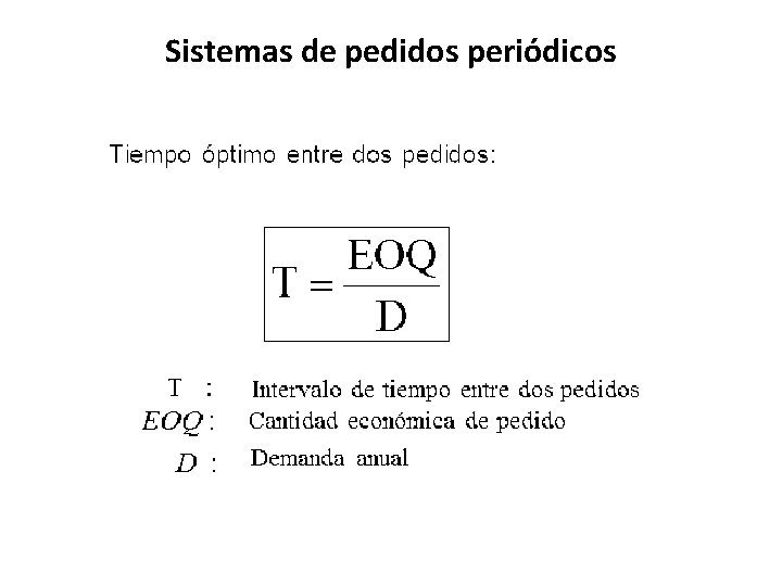 Sistemas de pedidos periódicos 