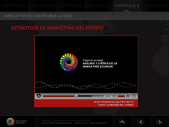 MARCA PAÍS ECUADOR AMA LA VIDA ESTRATEGIA DE MARKETING DEL EVENTO VIDEO PRESENTACION PROYECTO MARCA PAÍS ECUADOR AMA LA VIDA ESTRATEGIA DE MARKETING DEL EVENTO VIDEO PRESENTACION PROYECTO