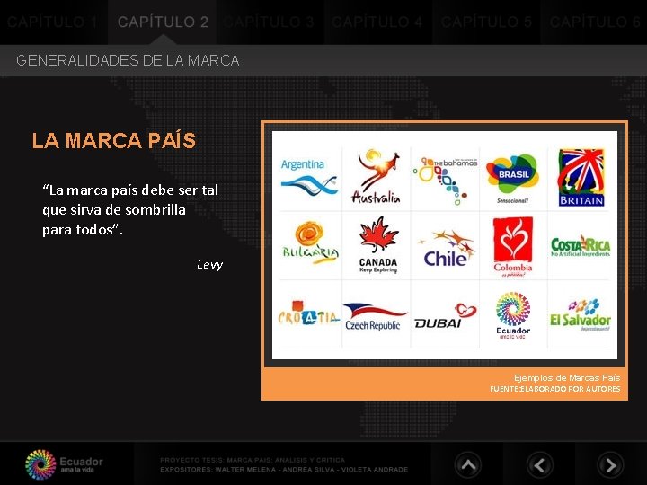 GENERALIDADES DE LA MARCA PAÍS “La marca país debe ser tal que sirva de GENERALIDADES DE LA MARCA PAÍS “La marca país debe ser tal que sirva de