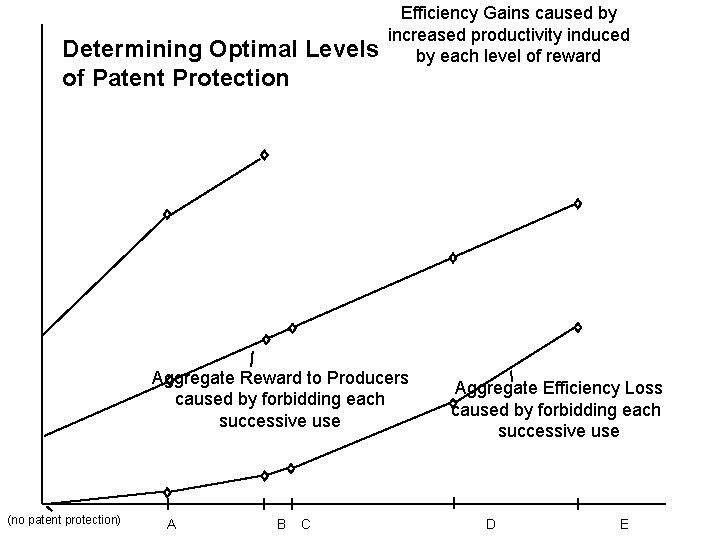 Determining Optimal Levels of Patent Protection Efficiency Gains caused by increased productivity induced by