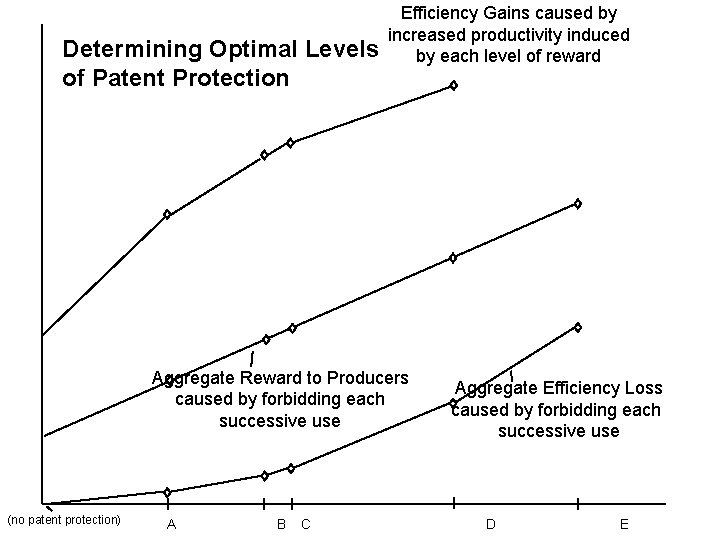 Determining Optimal Levels of Patent Protection Efficiency Gains caused by increased productivity induced by