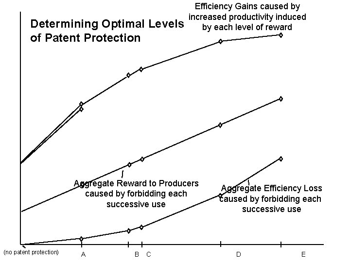 Determining Optimal Levels of Patent Protection Efficiency Gains caused by increased productivity induced by