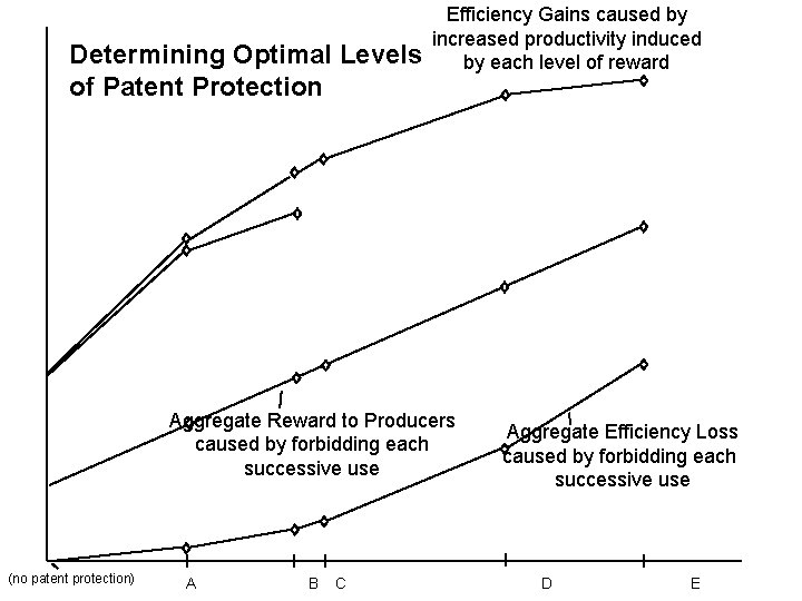 Determining Optimal Levels of Patent Protection Efficiency Gains caused by increased productivity induced by