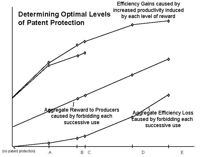 Determining Optimal Levels of Patent Protection Efficiency Gains caused by increased productivity induced by