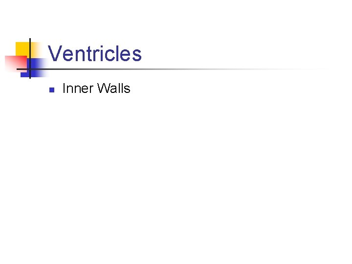 Ventricles n Inner Walls 