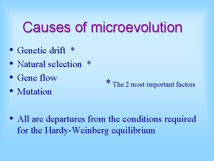 The Modern Synthesis Populations are the units of