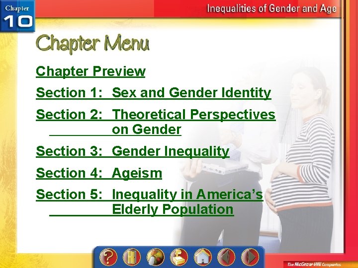 Chapter Preview Section 1: Sex and Gender Identity Section 2: Theoretical Perspectives on Gender